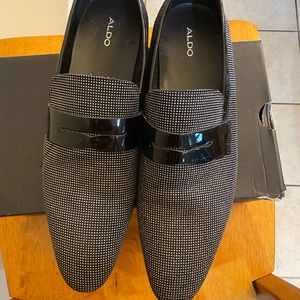 Men’s Rhinestone Black Loafer by Aldo